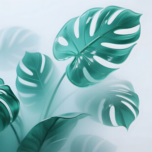 雾气磨砂膜效果绿植贴图