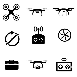 无人机相关图标集合