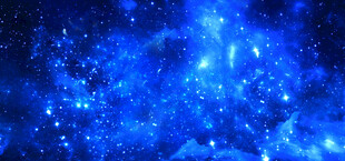 蓝色星空唯美星空