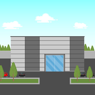 现代风格工业建筑外观