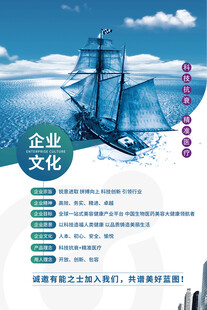 扬帆起航企业文化海报