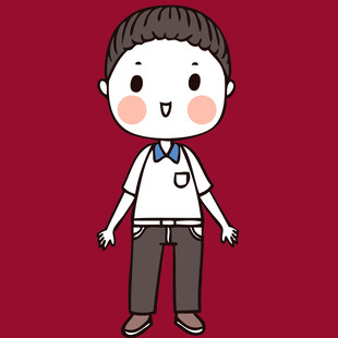 可爱男孩卡通形象