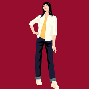 时尚穿搭女性展示造型