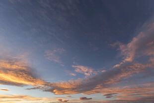 绚丽晚霞天空美景