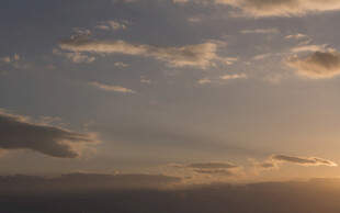 夕阳下的天空美景