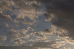 黄昏时分的天空云彩