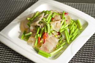 蒜苔炒腊肉