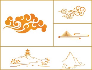 云纹山水