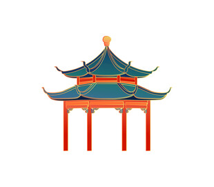 中式传统凉亭