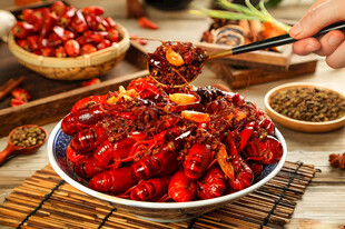 美味诱人的香辣小龙虾