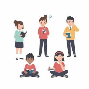 学生们的多样阅读姿态