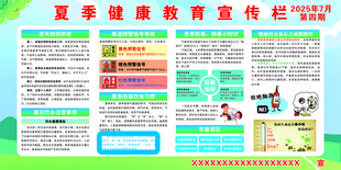 夏季健康教育宣传栏