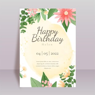 生日贺卡设计