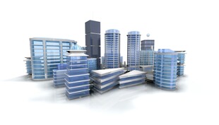 现代城市建筑群