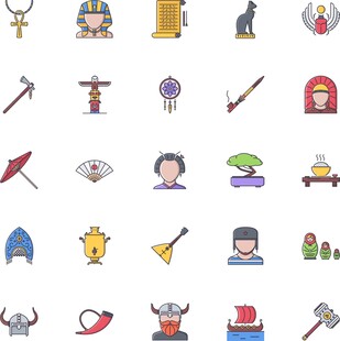 神秘符号与古文明元素