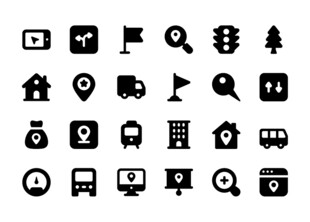 交通与生活图标 