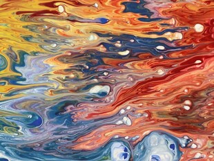 抽象油画