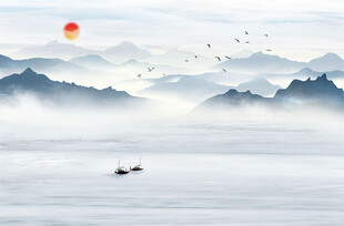 新中式 山水画 