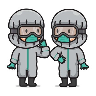 医护人员携手抗疫