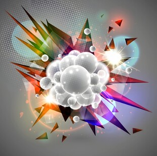 绚丽爆炸特效图案