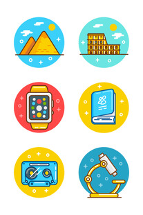 户外与科技图标 