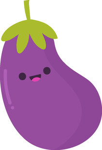 可爱卡通茄子形象