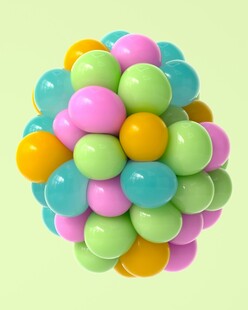 多彩圆球组合