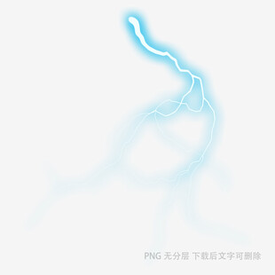 蓝色流动线条抽象艺术图