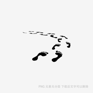 沙滩上的脚印