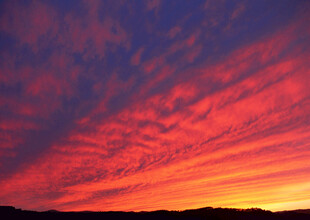 绚丽晚霞天空美景