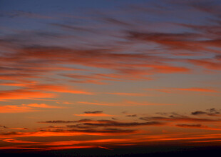 绚丽晚霞天空美景