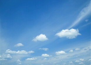 蓝天白云美景