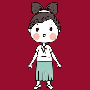 可爱卡通女孩形象
