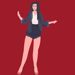 时尚干练的商务女性形象