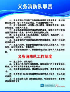 义务消防队职责与工作制度