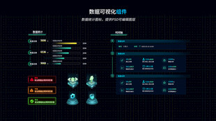 大屏可视化数据统计时间轴组件