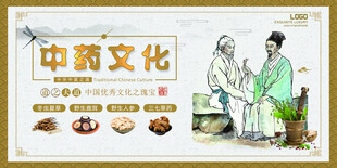 中药文化中药展板