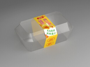 包装盒配彩色水果标签