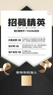招聘精英海报