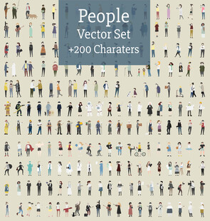 人物矢量集合
