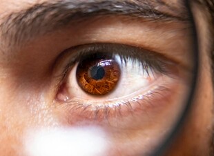 炯炯有神的人类眼睛