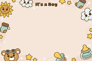 可爱宝宝主题装饰元素