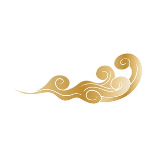 金色中式祥云图案