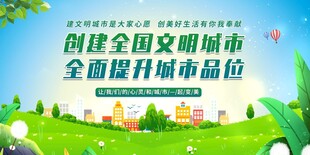 创建文明城市宣传海报