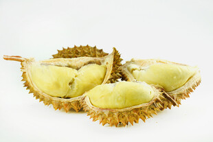 切开的新鲜榴莲果肉