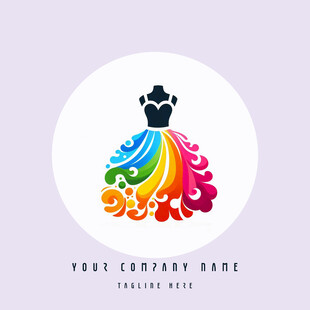女性创意logo