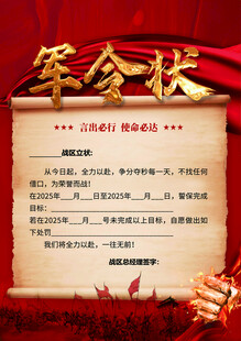 古代军令状展示