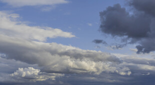 天空中形态各异的云朵