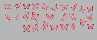 中国传统蝴蝶纹