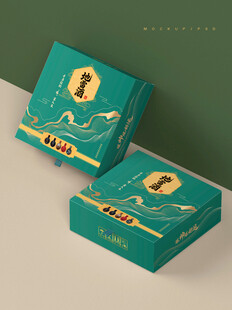 绿色精美包装盒设计展示